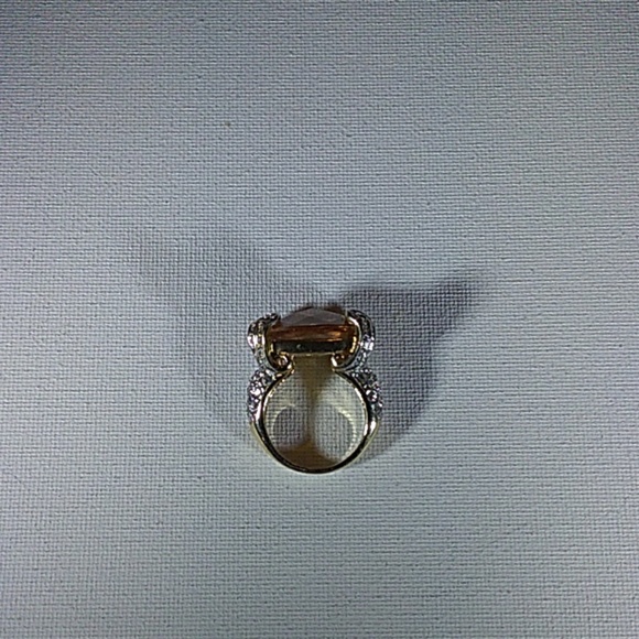 Nolan Miller AB Coated Champagne  cocktail ring - Picture 4 of 7